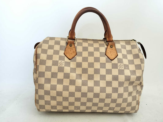 LOUIS VUITTON N41533 Damier Azur Louis Vuitton N41533 Damier Azur Speedy 30 Handbag Handbag