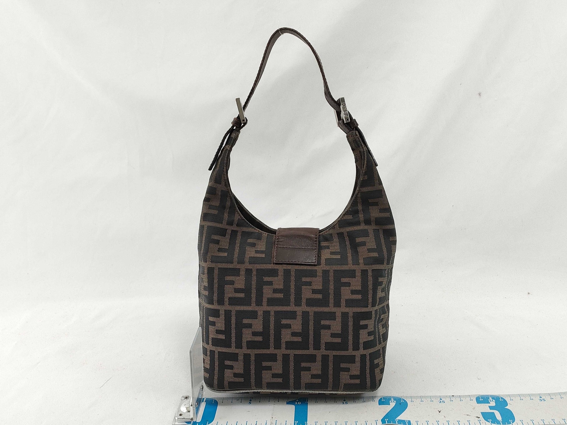 FENDI Zucca Mamma Bucket Shoulder Bag