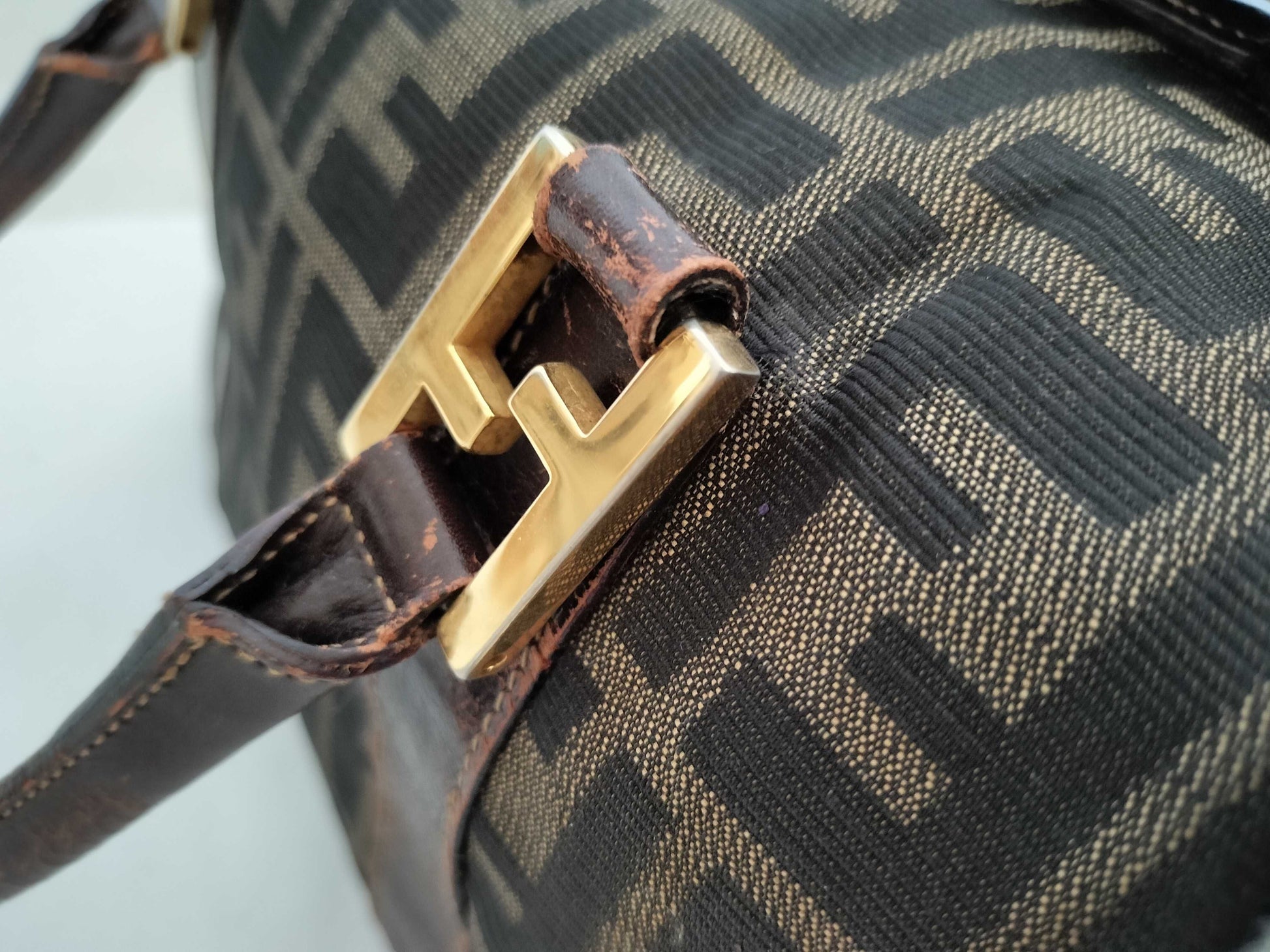 FENDI Zucca pattern Fendi Zucca vanity handbag handbag