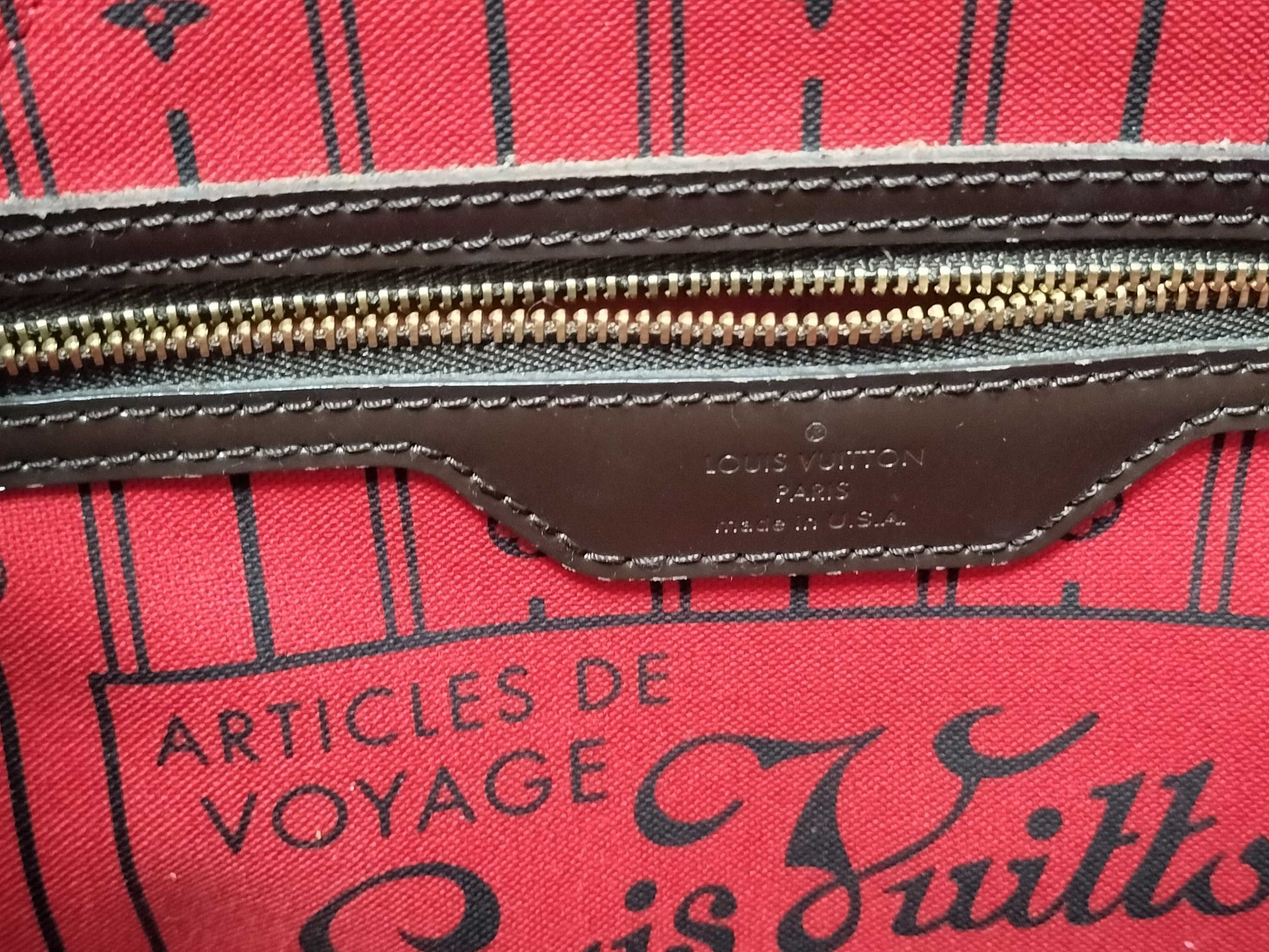 LOUIS VUITTON N41359 Damier Neverfull PM Tote Bag