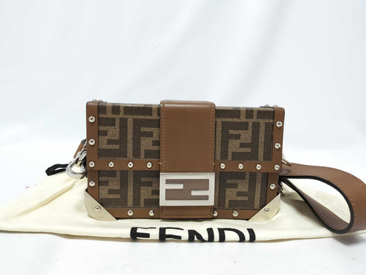 FENDI Zucca pattern FENDI Zucca trunk shoulder bag