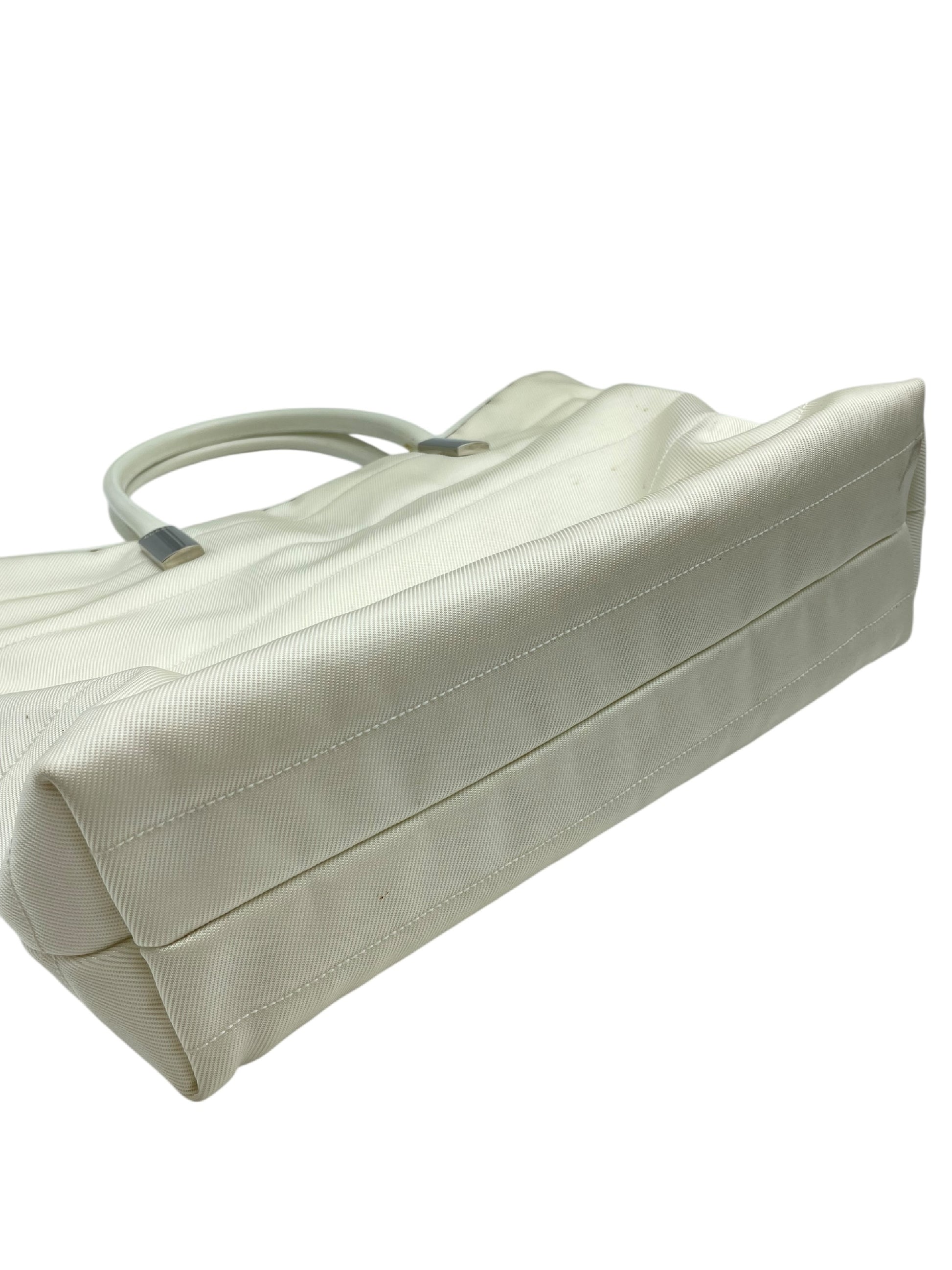 GUCCI GUCCI Gucci handbag nylon white handbag