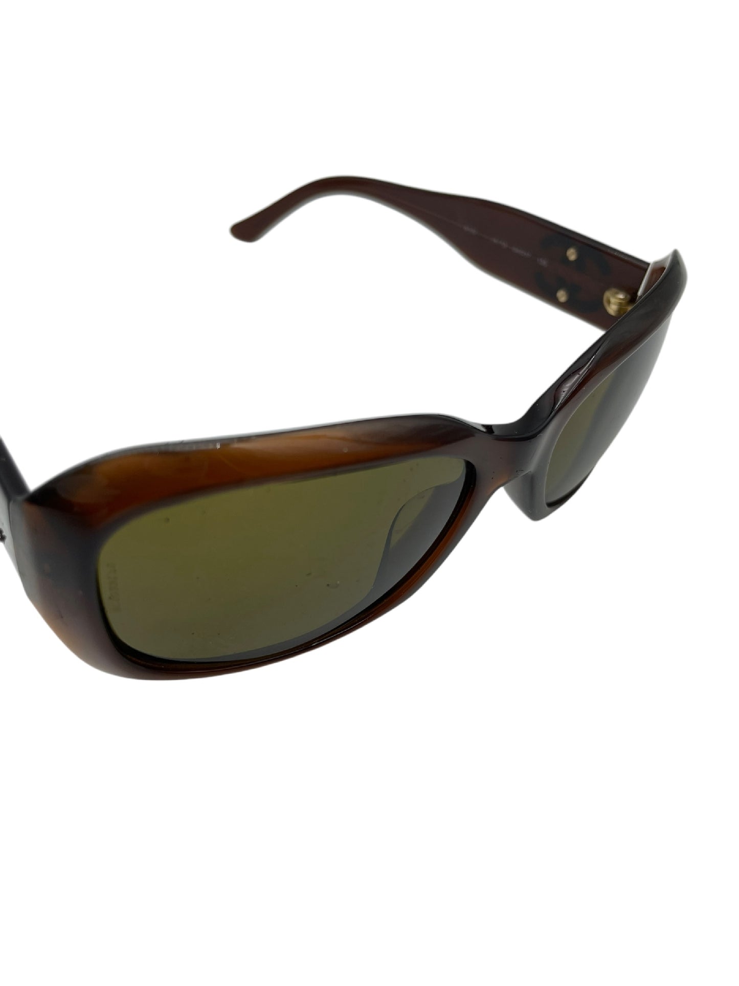  CHANEL CHANEL Chanel Sunglasses Coco Mark Brown with Case Sunglasses/Eyeglasses