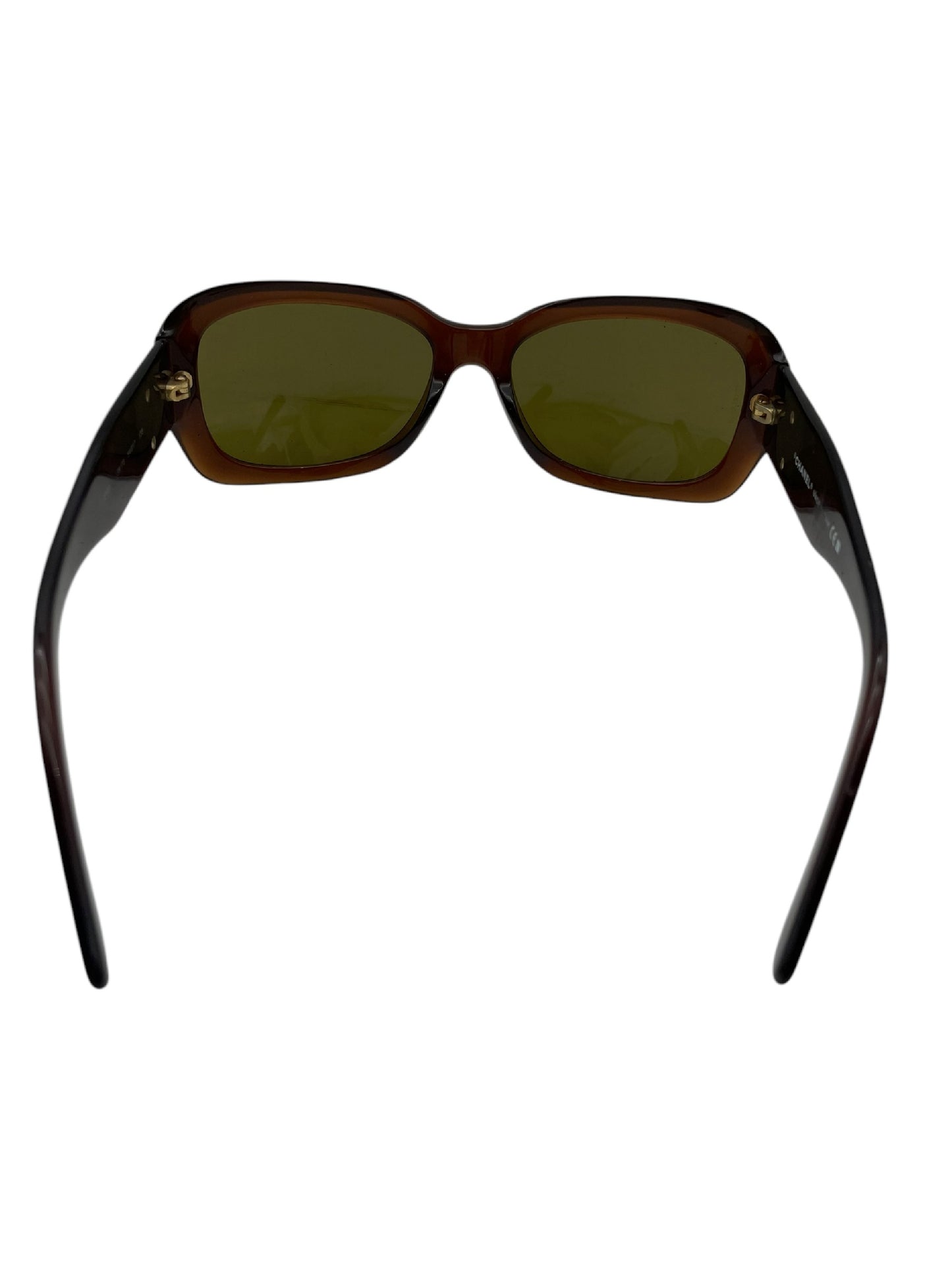  CHANEL CHANEL Chanel Sunglasses Coco Mark Brown with Case Sunglasses/Eyeglasses