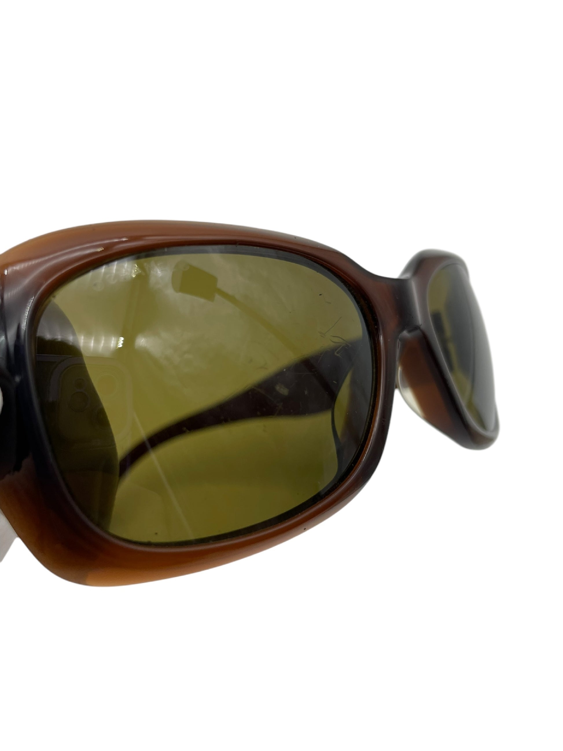  CHANEL CHANEL Chanel Sunglasses Coco Mark Brown with Case Sunglasses/Eyeglasses