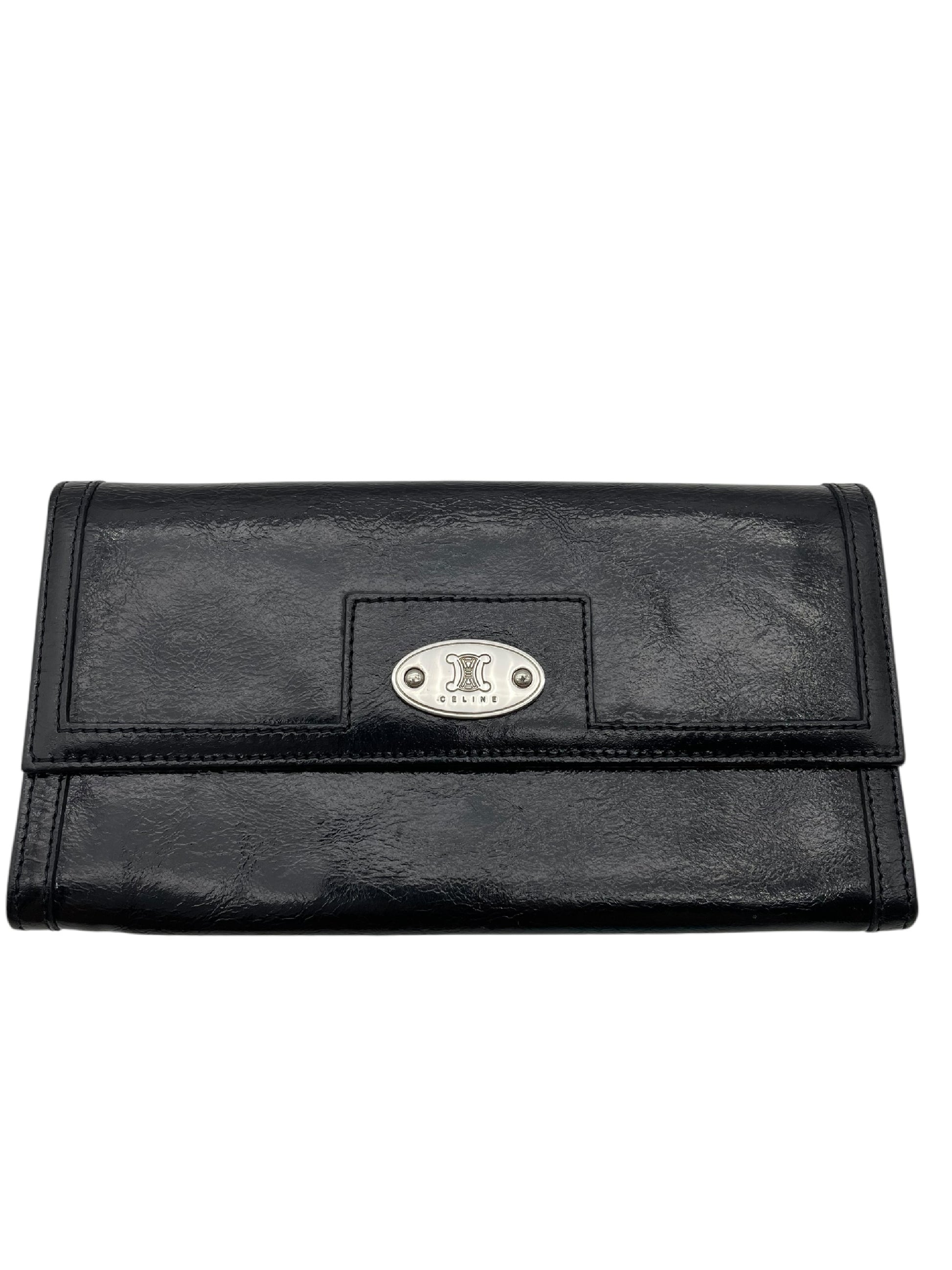 CELINE Macadam Long Wallet, Black