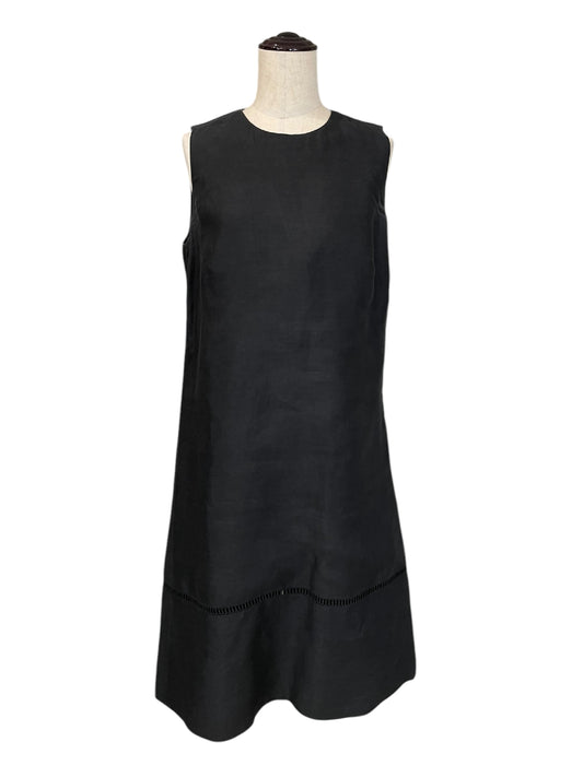CELINE CELINE Dress, 100% Linen, Black, Made in France