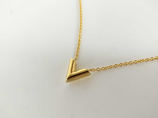 LOUIS VUITTON M61083 LOUIS VUITTON Essential V Gold Necklace M61083 Necklace