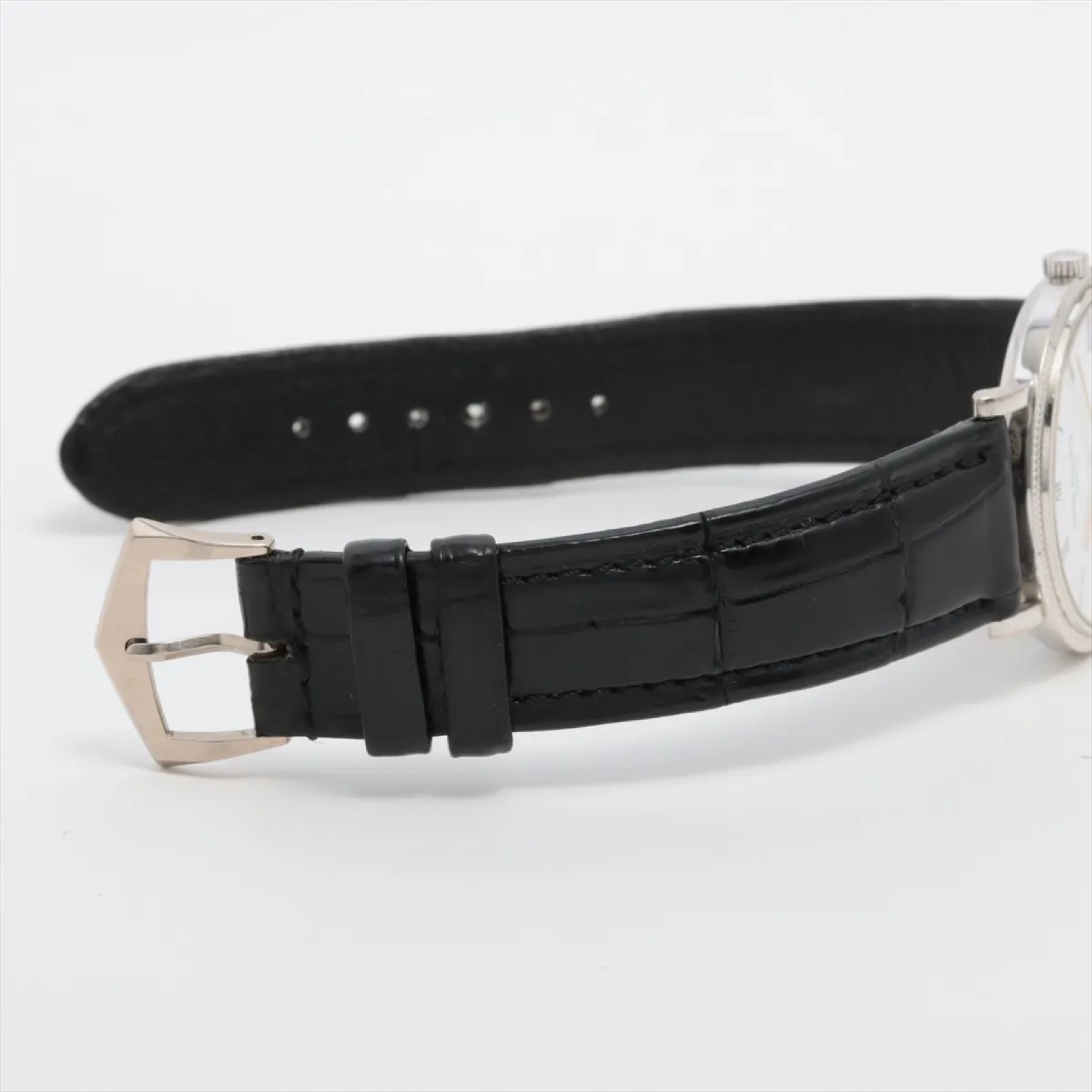 PATEK PHILIPPE Calatrava 5120G-001 1204377 White Dial Automatic 18K White Gold Men's Watch