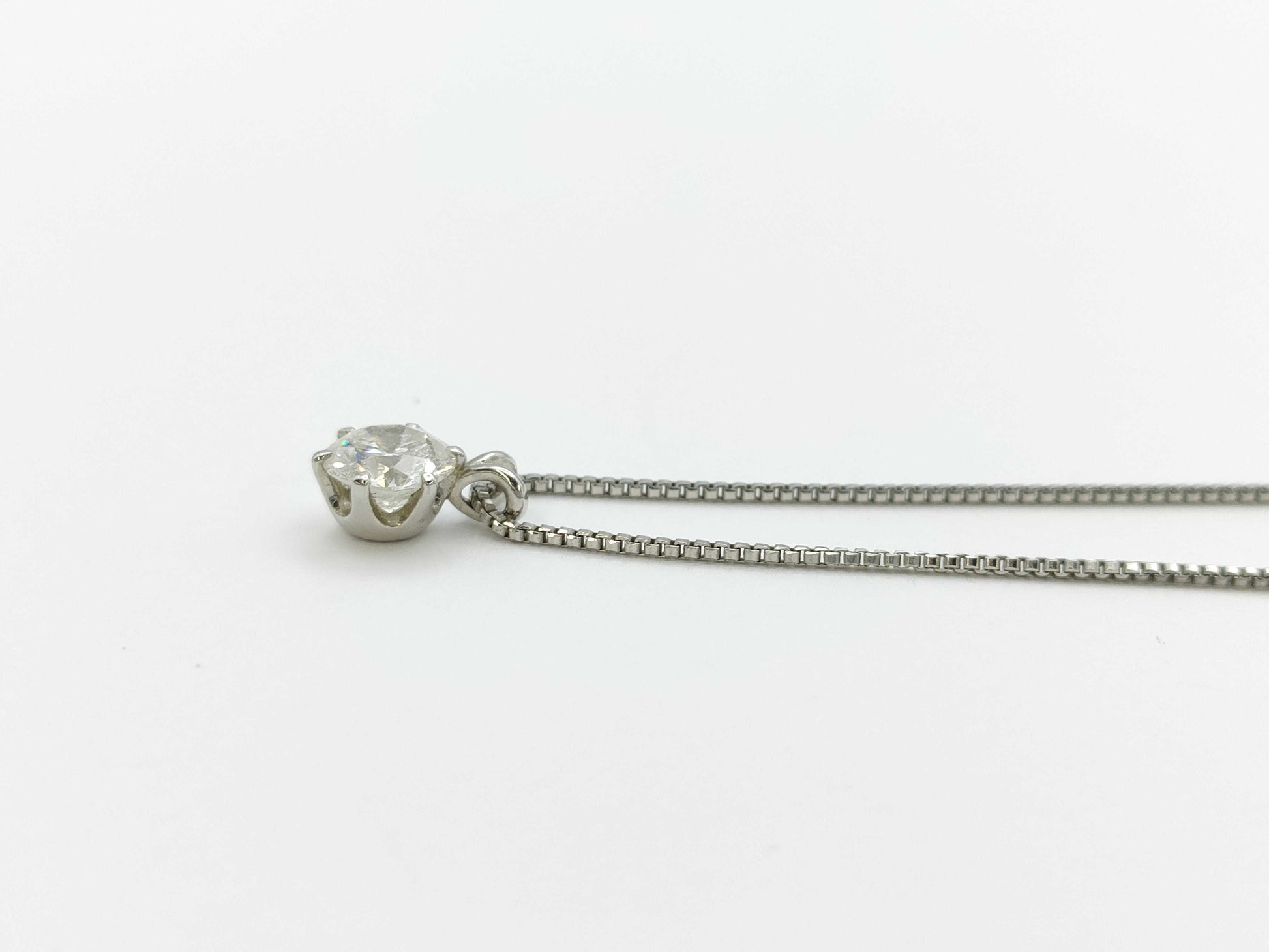 ROYAL ASSCHER D0.52ct PT950 3.6g Necklace 