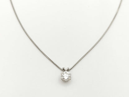 ROYAL ASSCHER D0.52ct PT950 3.6g Necklace 