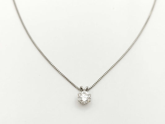 ROYAL ASSCHER D0.52ct PT950 3.6g Necklace 