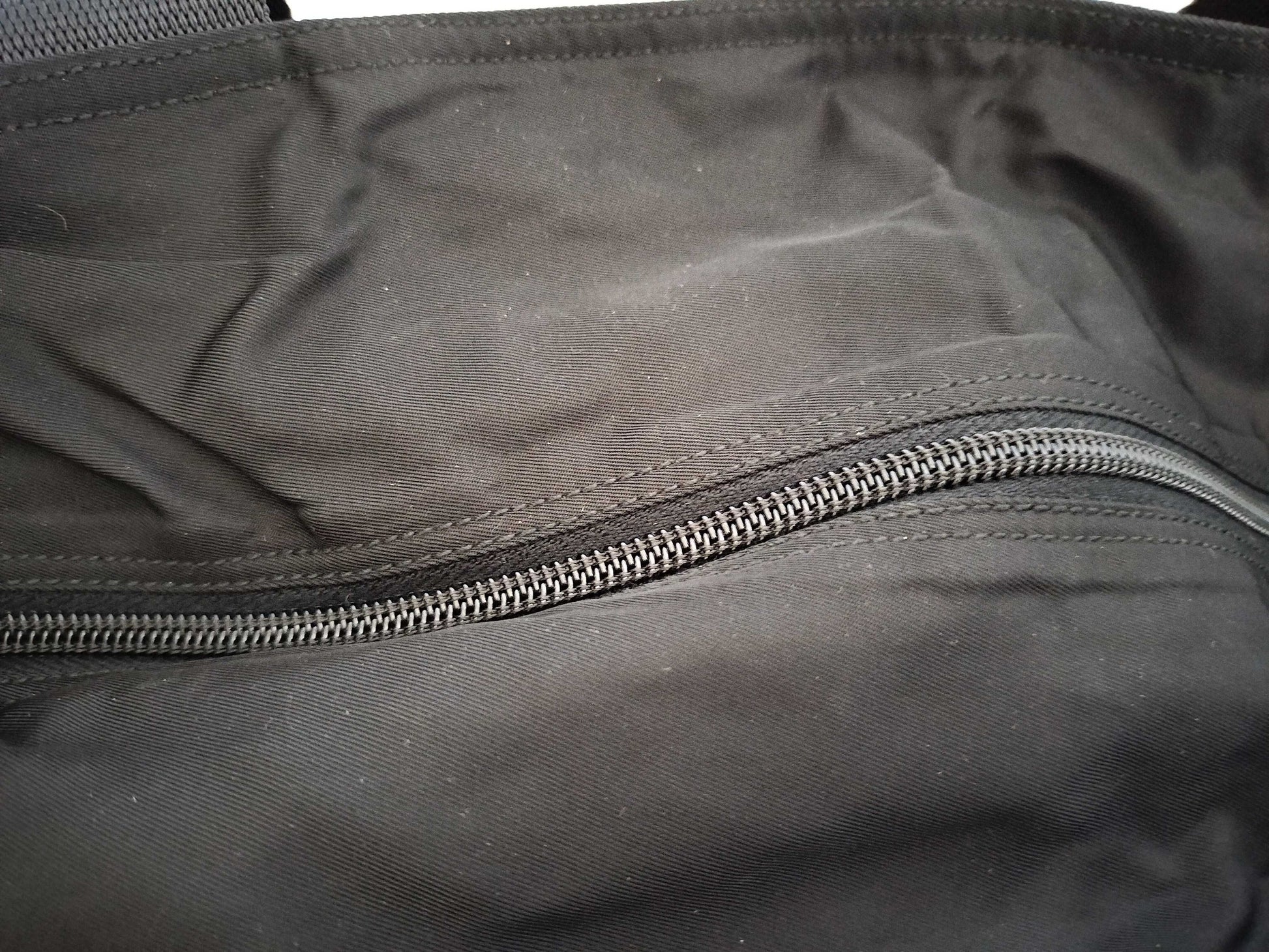 PRADA Nylon PRADA B6672 Tessuto Leather Black B Tote Bag