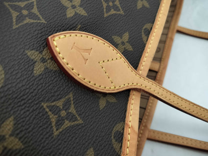 LOUIS VUITTON M40156 Monogram Neverfull MM Leather Monogram SP1131 Tote Bag