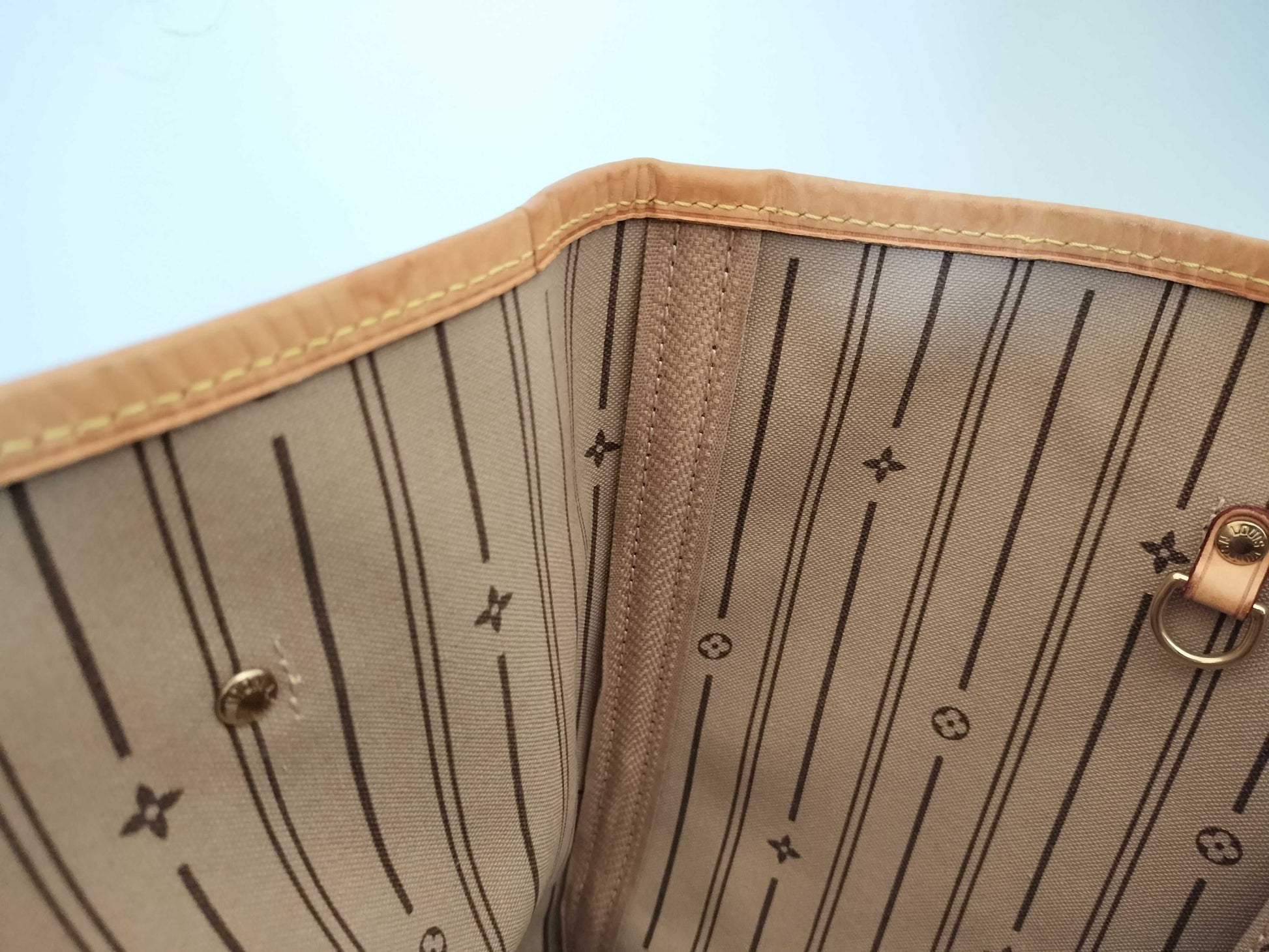 LOUIS VUITTON M40156 Monogram Neverfull MM Leather Monogram SP1131 Tote Bag