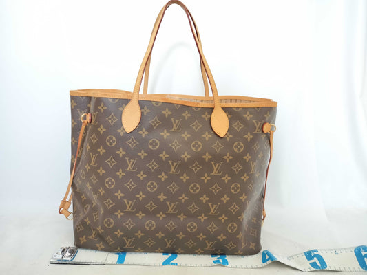 LOUIS VUITTON M40156 Monogram Neverfull MM Leather Monogram SP1131 Tote Bag