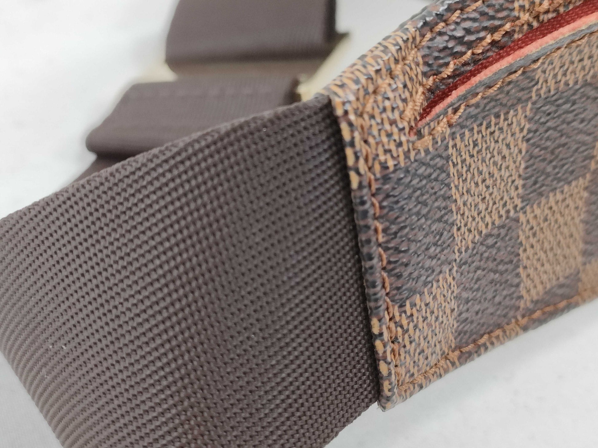 LOUIS VUITTON N51994 Damier Louis Vuitton Geronimos Leather Waist Bag CA0034 Excellent Condition