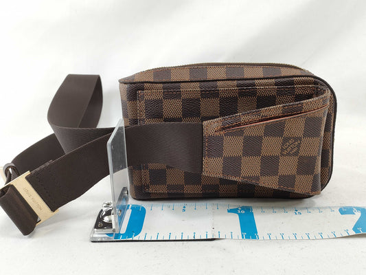 LOUIS VUITTON N51994 Damier Louis Vuitton Geronimos Leather Waist Bag CA0034 Excellent Condition