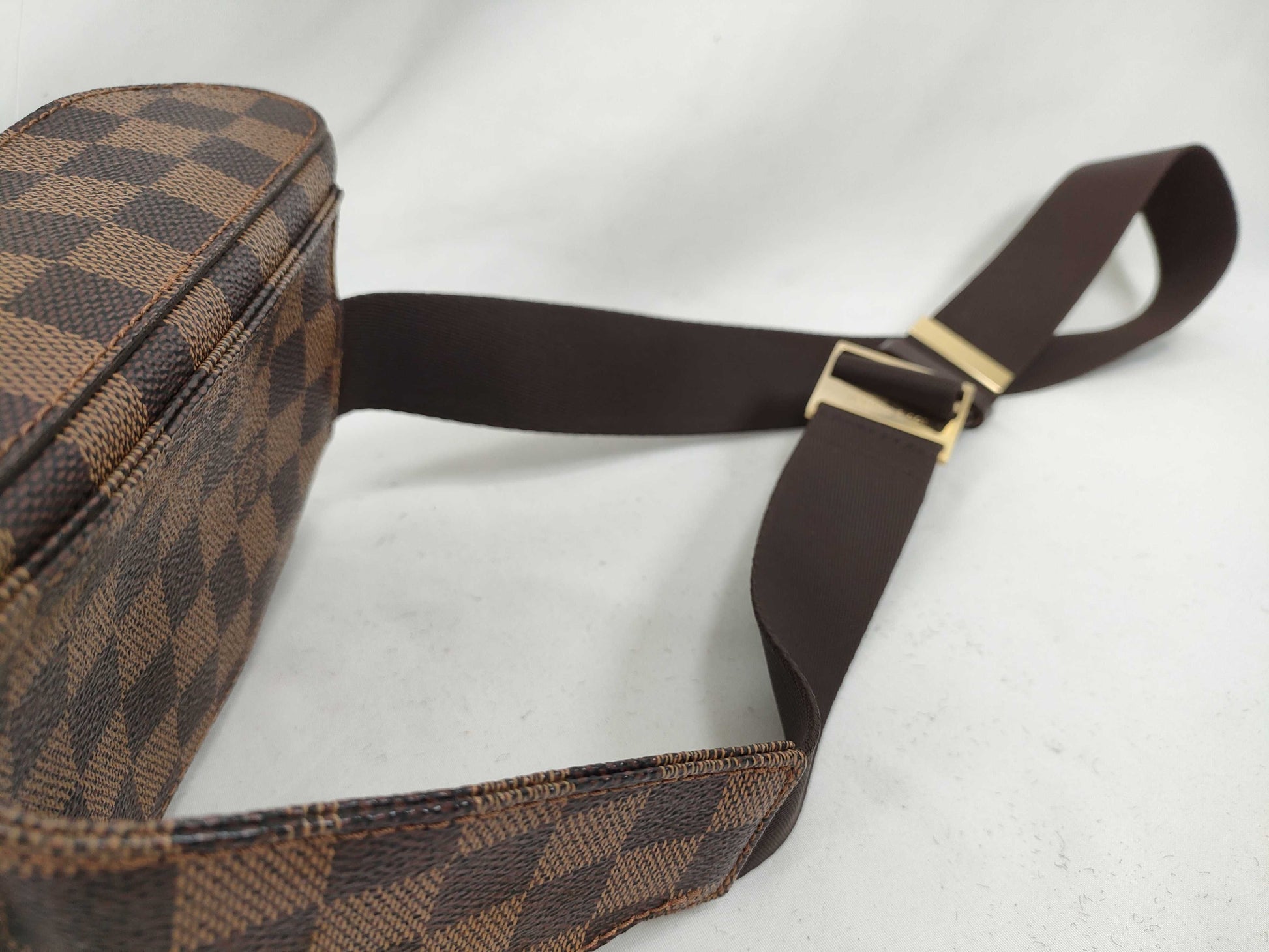 LOUIS VUITTON N51994 Damier Louis Vuitton Geronimos Leather Waist Bag CA0034 Excellent Condition