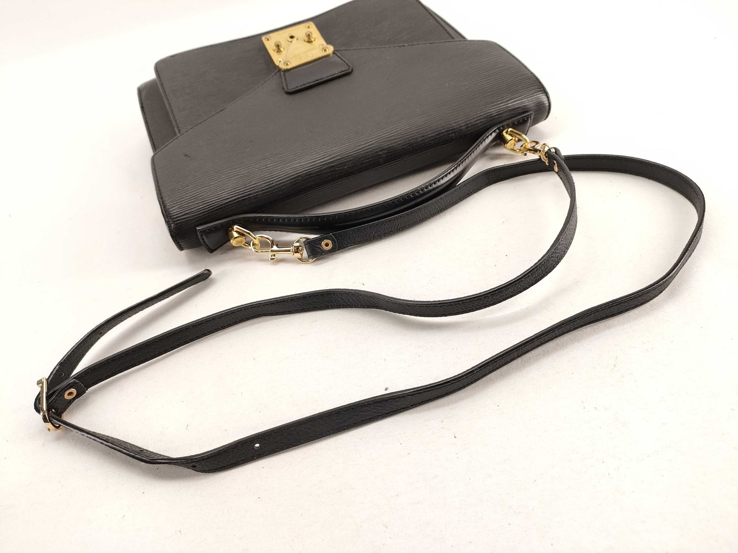 LOUIS VUITTON Epi Monceau 2-way Black Handbag