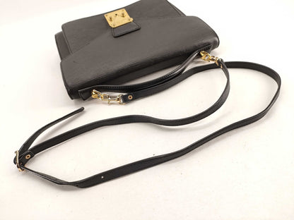 LOUIS VUITTON Epi Monceau 2-way Black Handbag