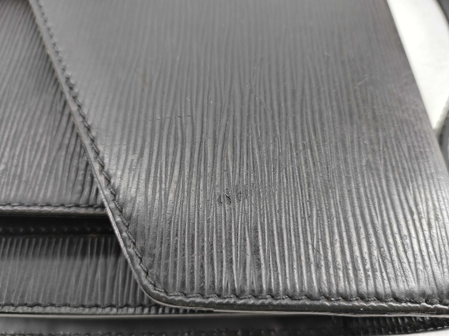 LOUIS VUITTON Epi Monceau 2-way Black Handbag