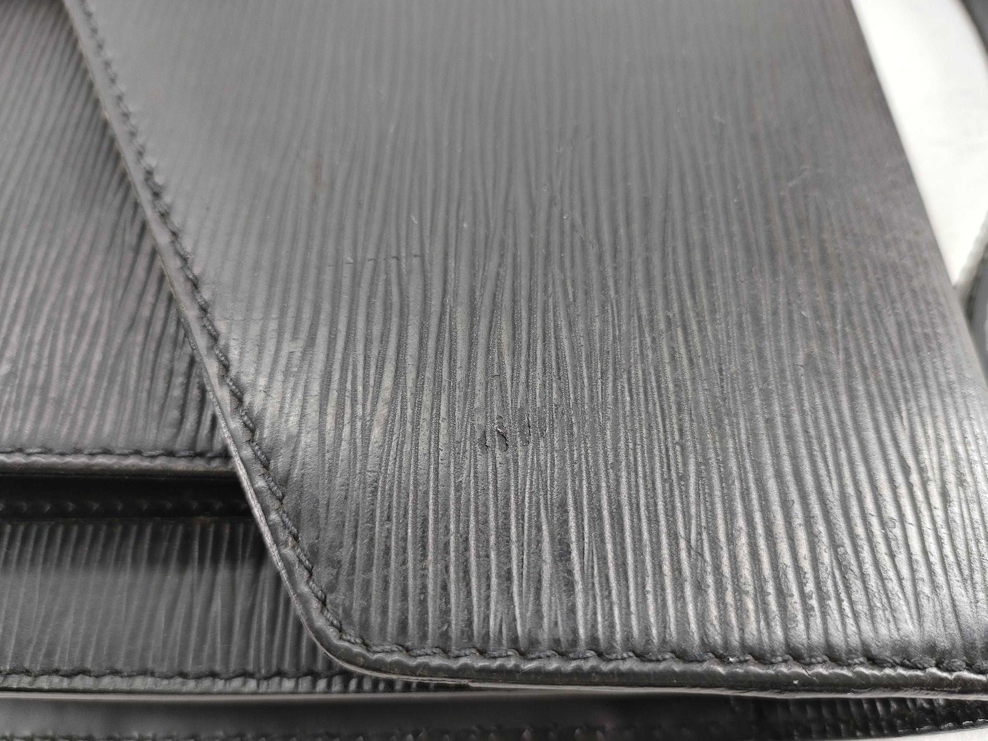 LOUIS VUITTON Epi Monceau 2-way Black Handbag
