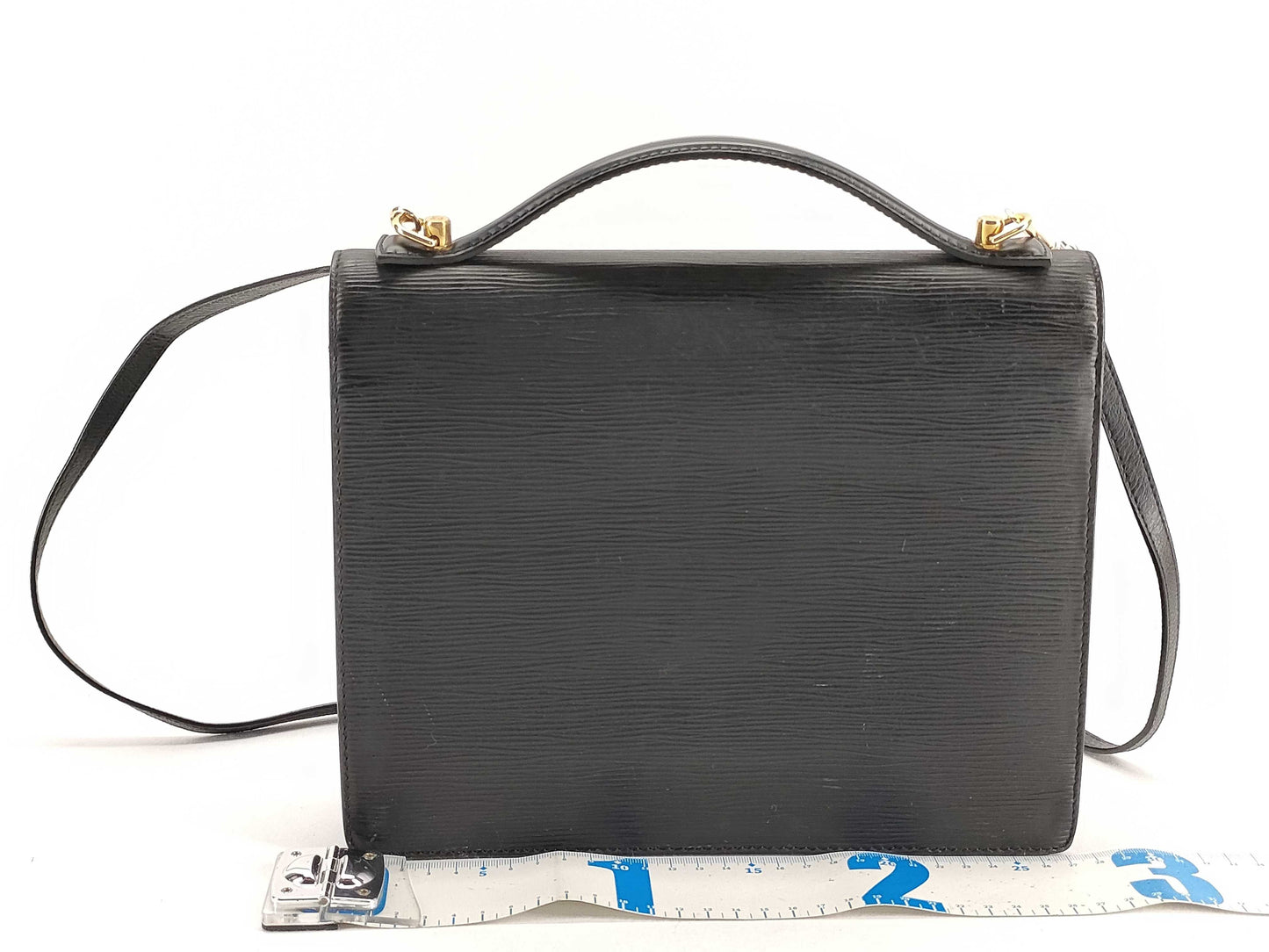 LOUIS VUITTON Epi Monceau 2-way Black Handbag