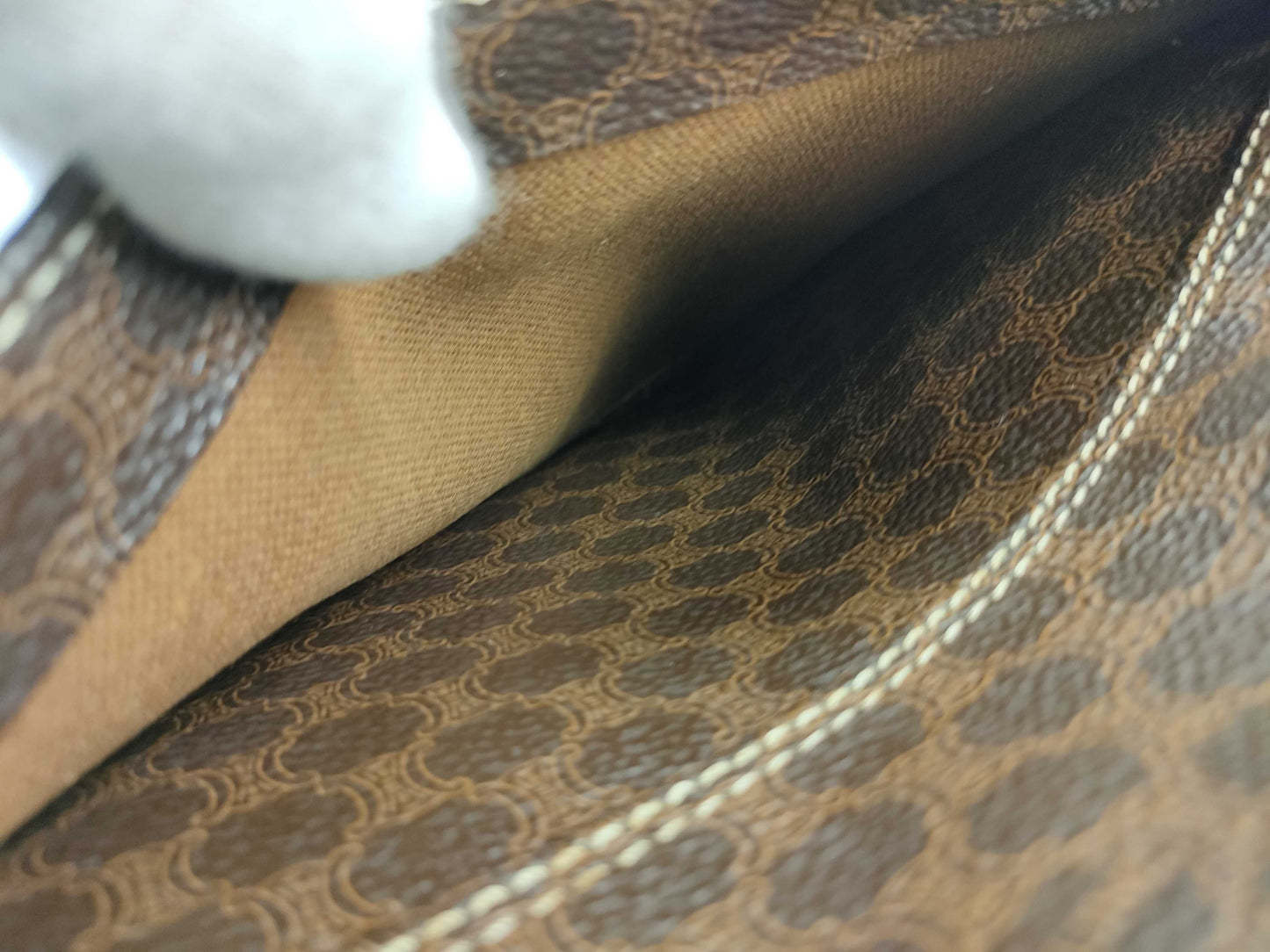 CELINE Macadam 2-way top handle shoulder bag/handbag