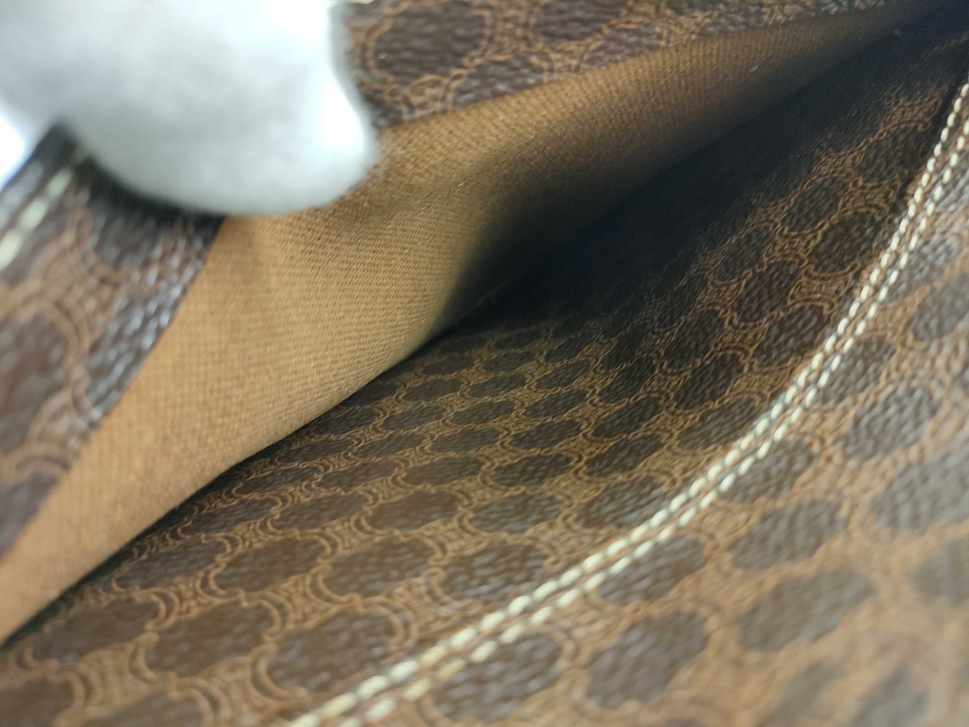 CELINE Macadam 2-way top handle shoulder bag/handbag