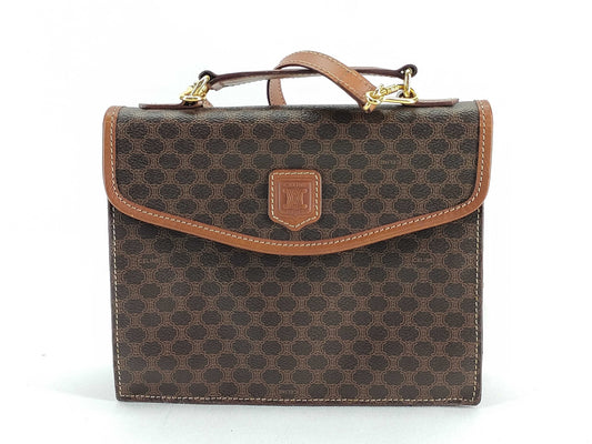 CELINE Macadam 2-way top handle shoulder bag/handbag
