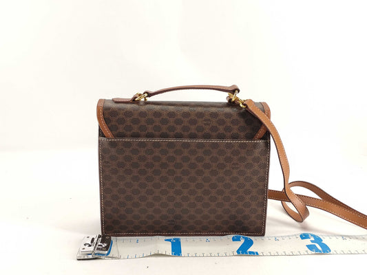 CELINE Macadam 2-way top handle shoulder bag/handbag