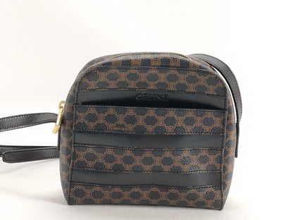 CELINE Black Macadam Pochette Shoulder Bag