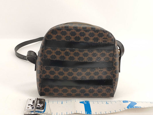 CELINE Black Macadam Pochette Shoulder Bag