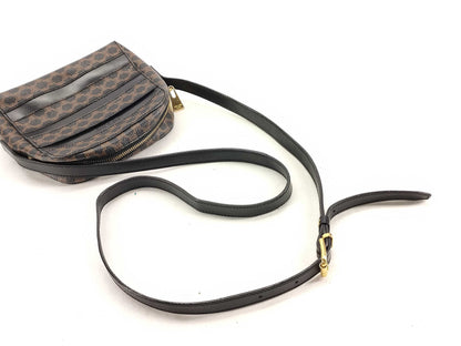CELINE Black Macadam Pochette Shoulder Bag