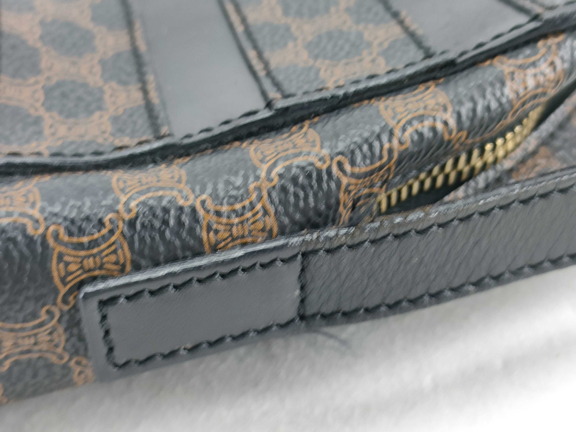 CELINE Black Macadam Pochette Shoulder Bag