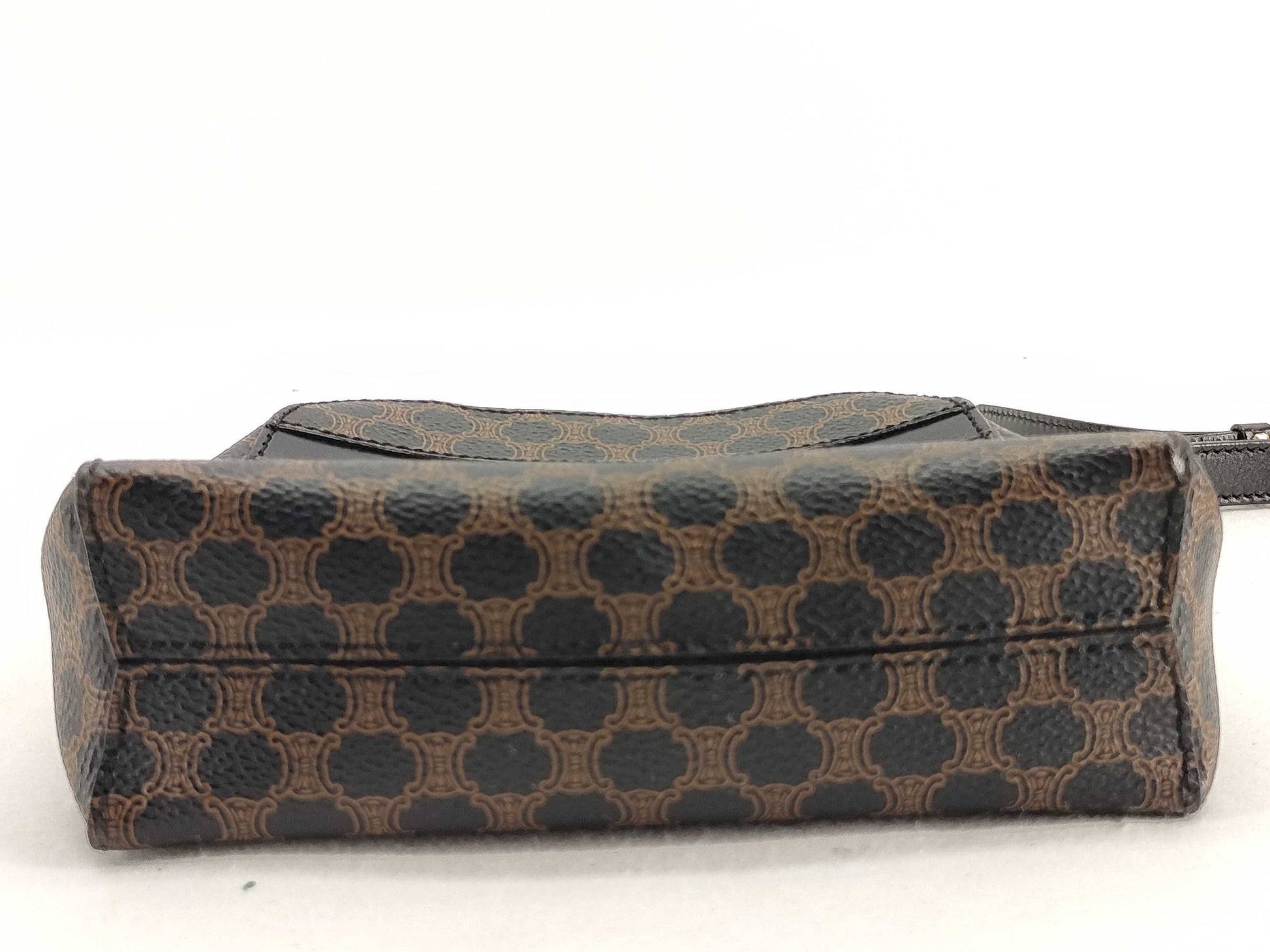 CELINE Black Macadam Pochette Shoulder Bag