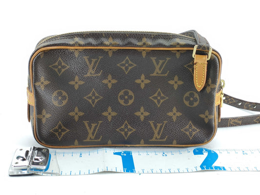 LOUIS VUITTON RFID Unverified MB0070 Monogram Louis Vuitton Monogram Marly Bandouliere Shoulder Bag