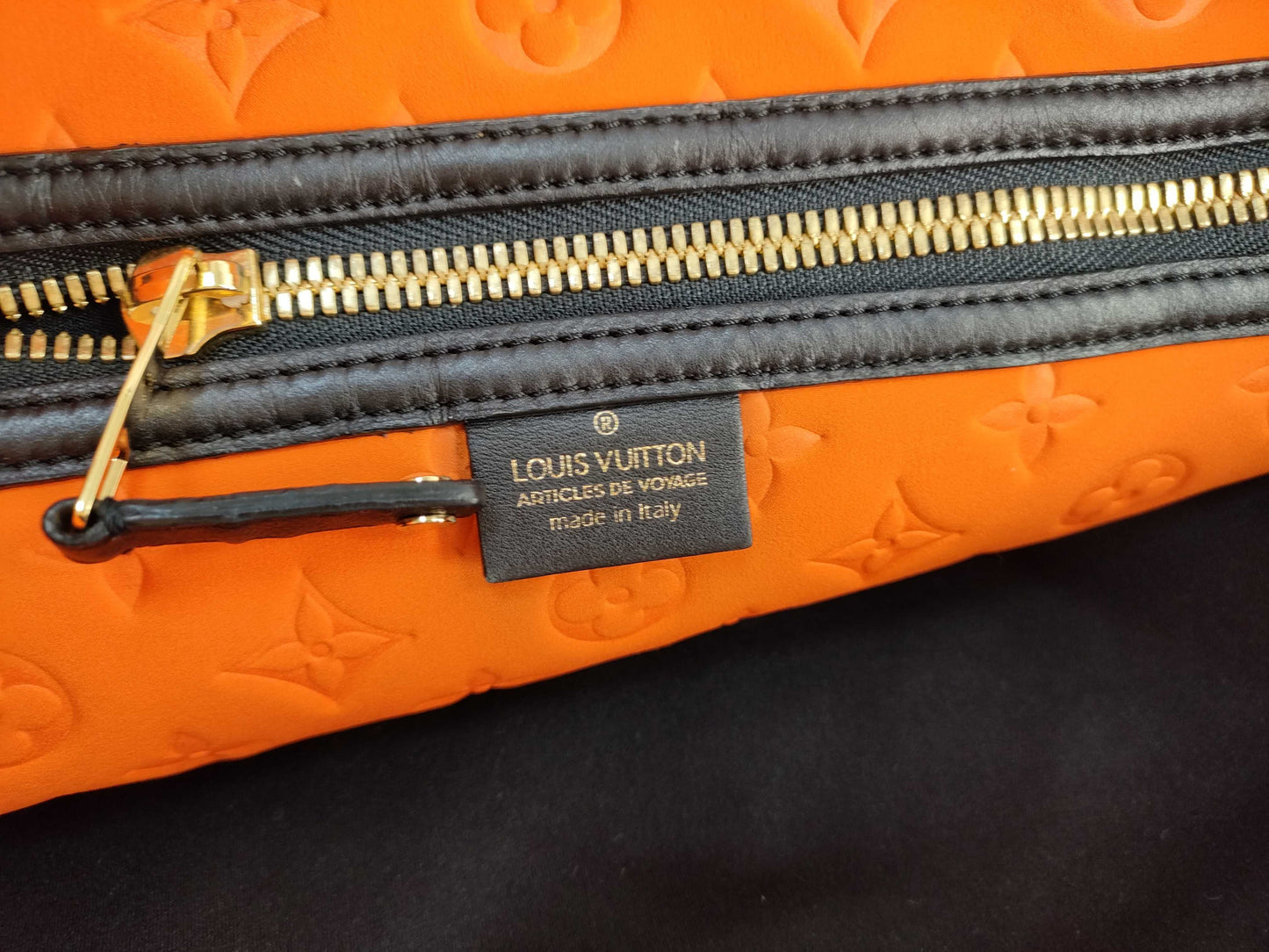 LOUIS VUITTON M92803 Monogram Louis Vuitton Monogram Scuba Scuba MM M92803 RC3050 Orange Handbag