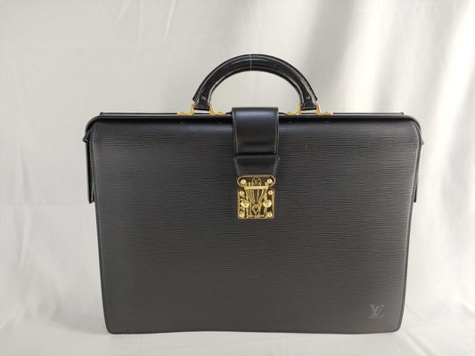 LOUIS VUITTON M54352 Epi Leather Serviet Fermoir M54352 MI1909 Black Shoulder Bag