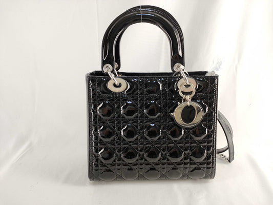 Dior Lady Dior Cannage 2-Way Handbag with Shoulder Strap