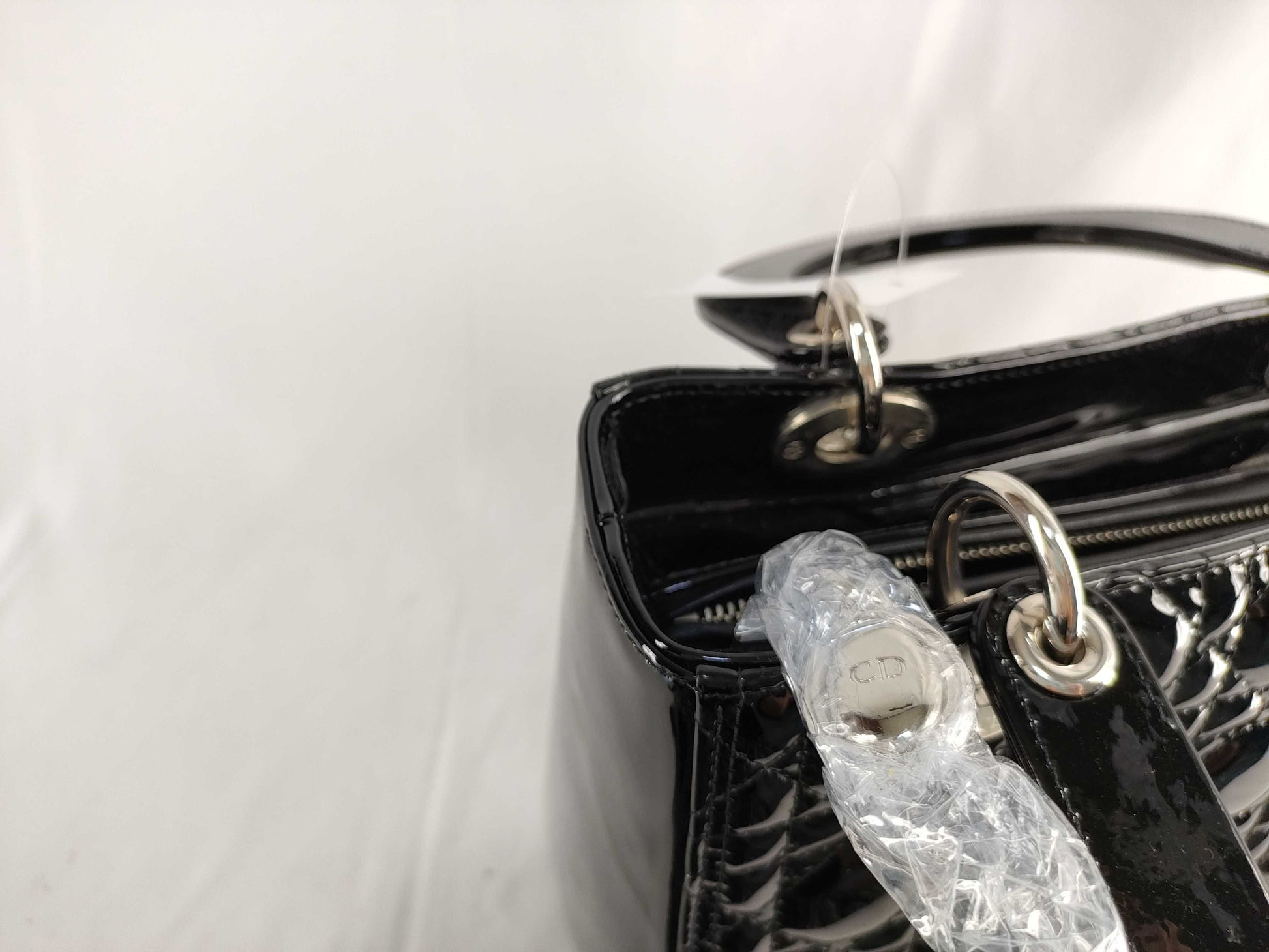 Dior Lady Dior Cannage 2-Way Handbag with Shoulder Strap