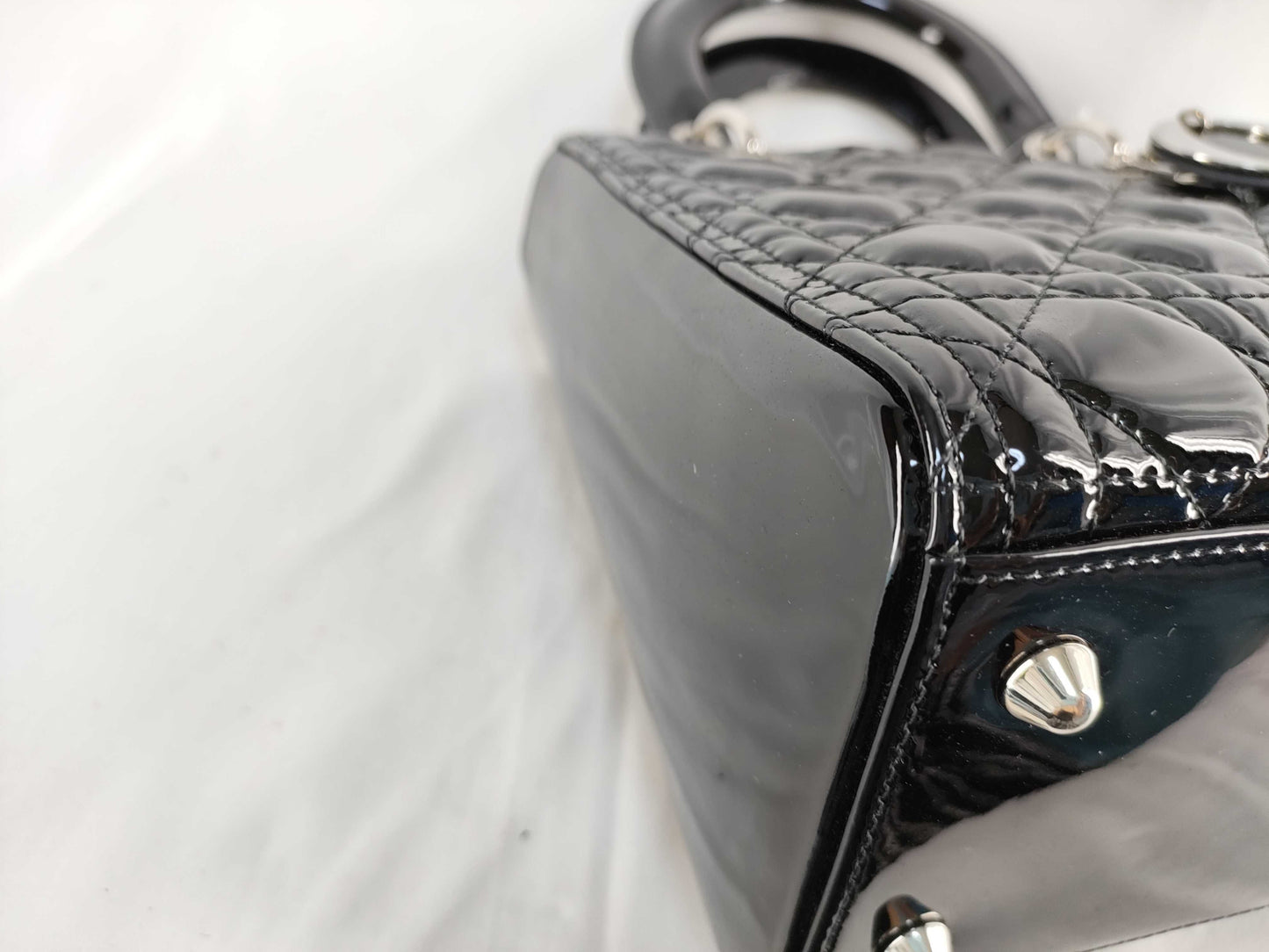Dior Lady Dior Cannage 2-Way Handbag with Shoulder Strap