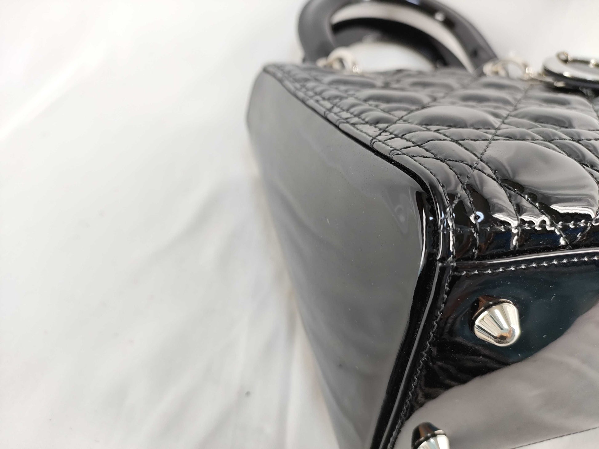 Dior Lady Dior Cannage 2-Way Handbag with Shoulder Strap