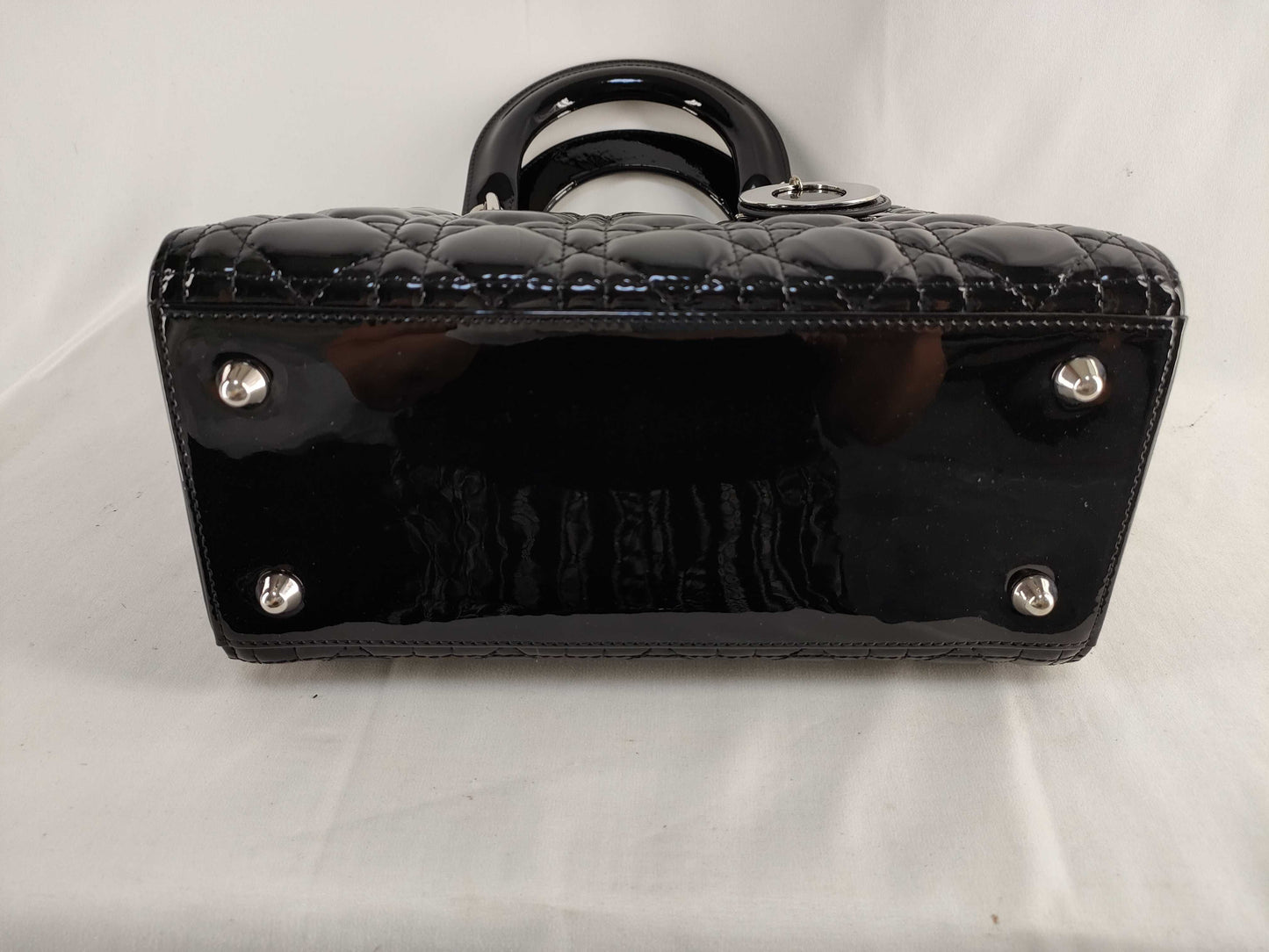 Dior Lady Dior Cannage 2-Way Handbag with Shoulder Strap