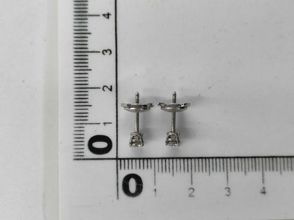 Tiffany & Co. Solitaire Diamond PT950 2.5g Earrings 