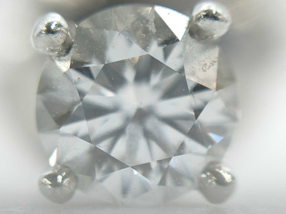 Tiffany & Co. Solitaire Diamond PT950 2.5g Earrings 