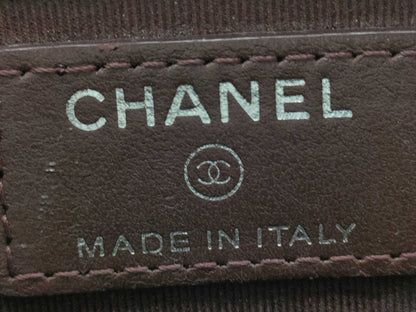 CHANEL Caviar Card Case, Black, 31395257, Round Zipper Coin Case