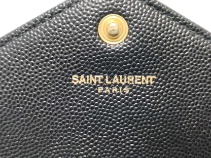 SAINT LAURENT Yves Saint Laurent Caviar Leather Chain Shoulder Bag with YSL Hardware