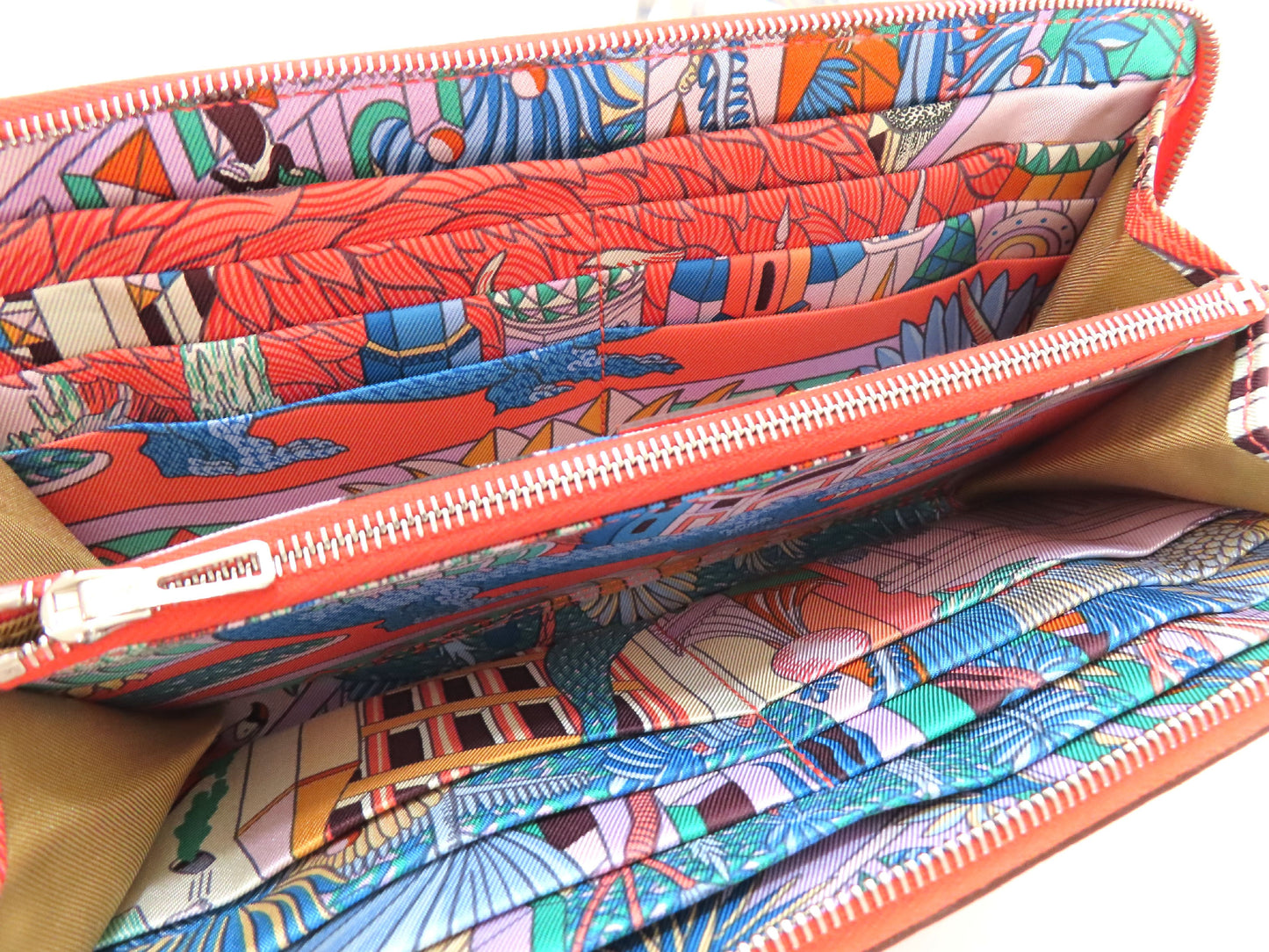 HERMES HERMES Azap Unused Hermes Azap Silkin Long Wallet